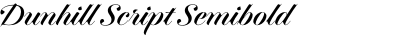 Dunhill Script Semibold